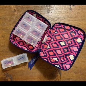 Vera Bradley travel vitamin/pill case